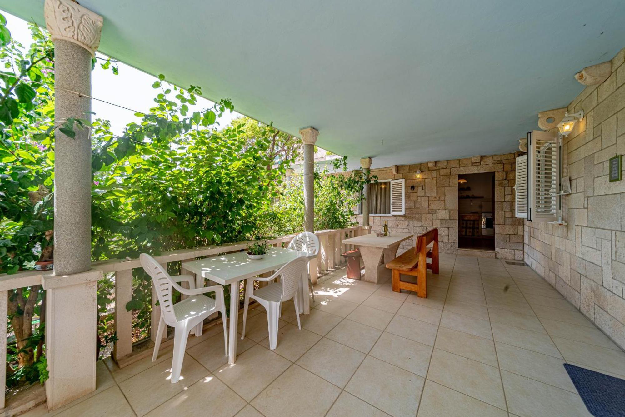 Seaside House For Families With Children Cove Rasohatica, Korcula - 4386 룸바르다 외부 사진