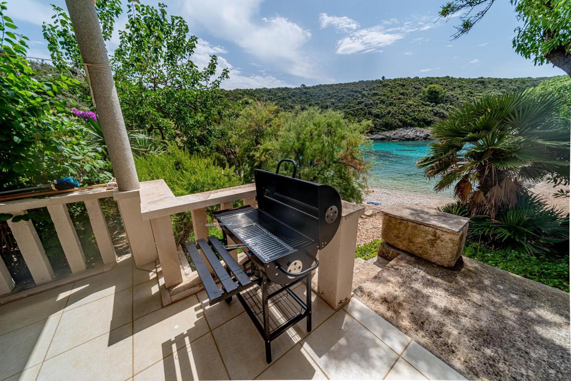 Seaside House For Families With Children Cove Rasohatica, Korcula - 4386 룸바르다 외부 사진